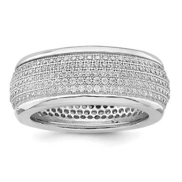 Sterling Silver CZ Brilliant Embers Ring